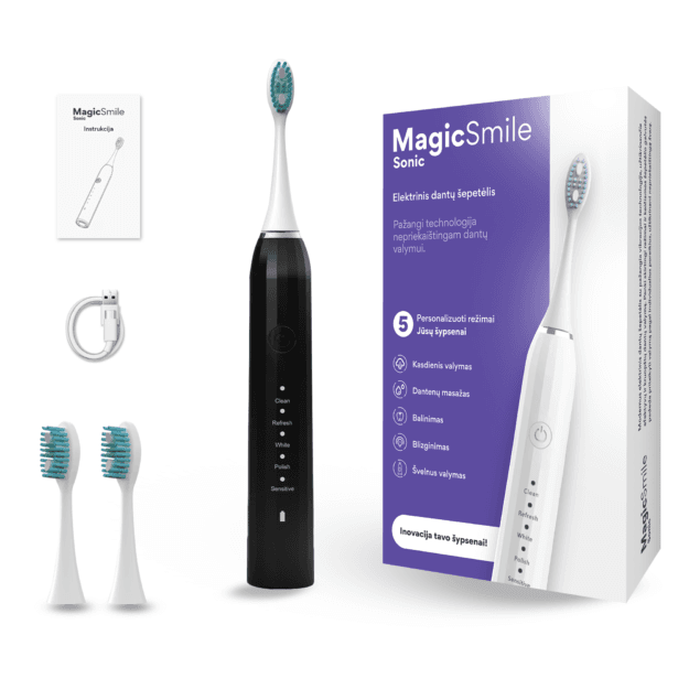 MagicSmile™ Sonic elektrinis dantų šepetėlis