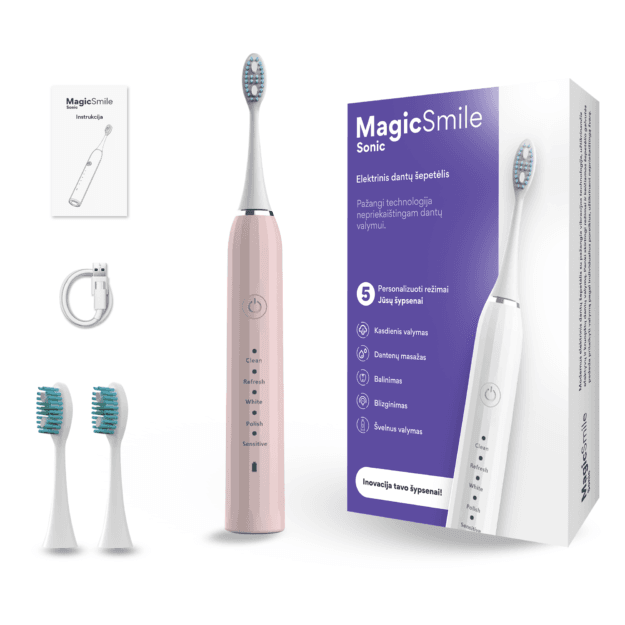 MagicSmile™ Sonic elektrinis dantų šepetėlis