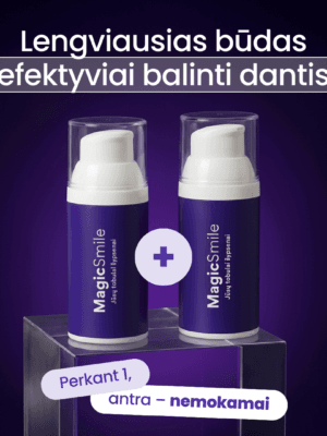 MagicSmile™ violetinė dantų pasta (1+1 NEMOKAMAI!)