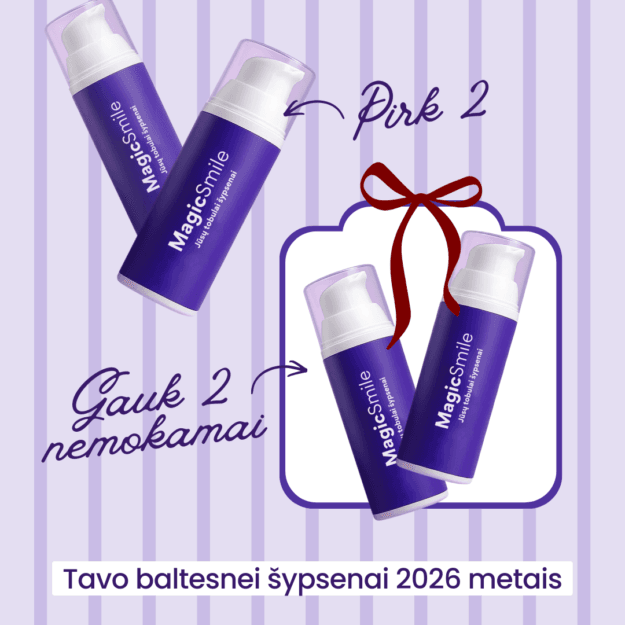MagicSmile™ violetinė dantų pasta (2+2 NEMOKAMAI)